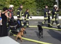 Dachstuhlbrand Koeln Poll Geislarerstr P616